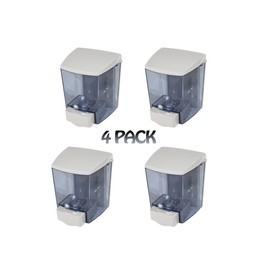 Impact 9330 White 30 Oz. ClearVu Encore Soap Dispenser (4 Pack)