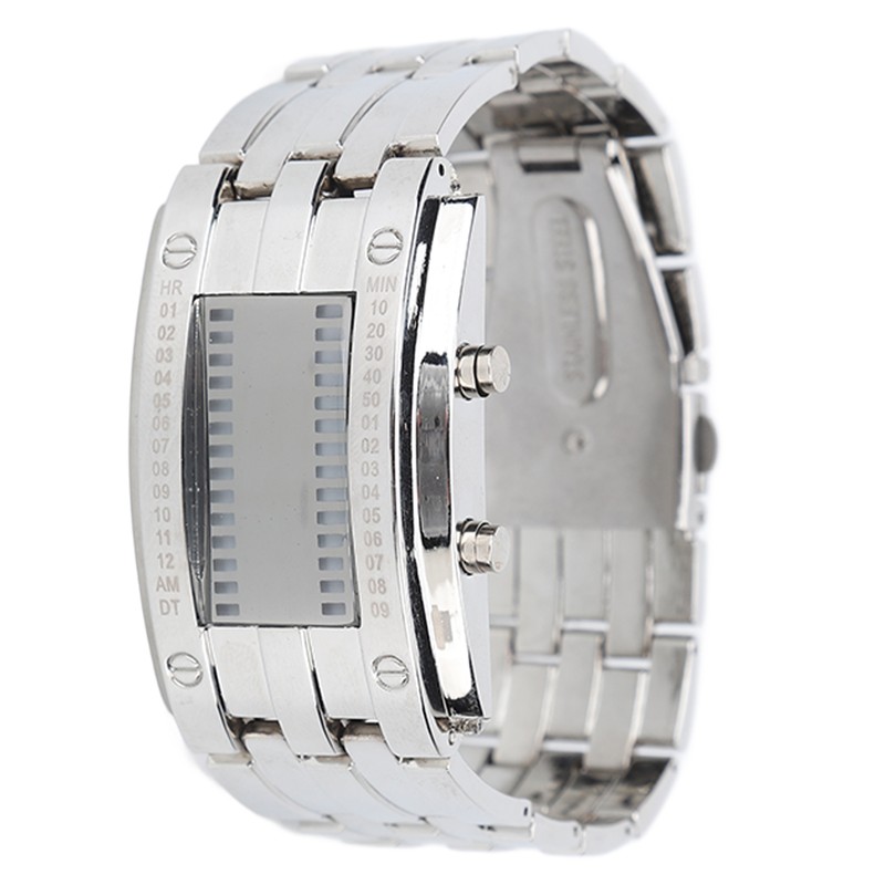 Men's Watch Fashion Exquisite Waterproof Alloy Men's LED Watch with