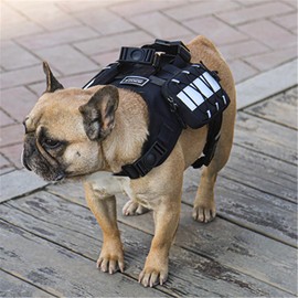 LAROTSUBA Dog Harness Backpack,Backpack for Dog,Adjustable Pets Self Carrier Bag for Small Medium Dogs Travel Hiking Daily Walking(Black,L)