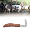 Steel Hoof Knife L Shaped Ergonomic Curved Handle Hoof Trimming