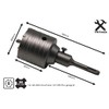 TR-TOOLS 68 mm SDS Plus Drill Bit, Reinforced Design, Hammer-Resistant,