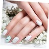 PACKOVE 1Set Compartment Rhinestone Nail Art Charms Flatback Gems for