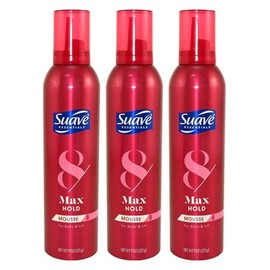 Suave Max Hold 8 Volumizing Mousse 9 oz (Pack of 3) WLM