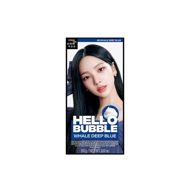Mise en Scène 미쟝센 뉴 헬로버블 4B 웨일딥블루 100g Mise