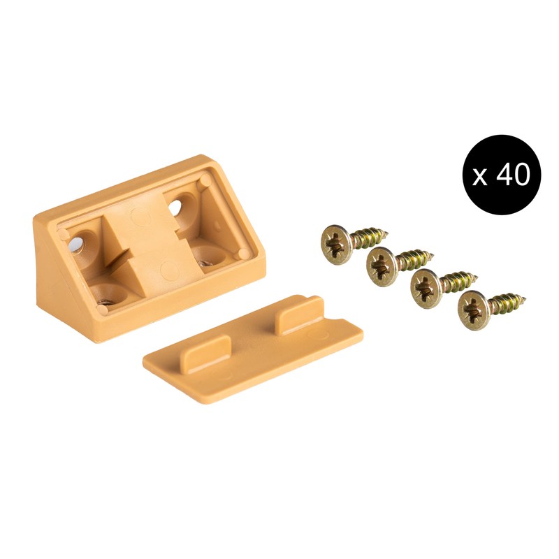 ALUSFERA Angle Connector Double Set 20/40 x Furniture Connector Cabinet