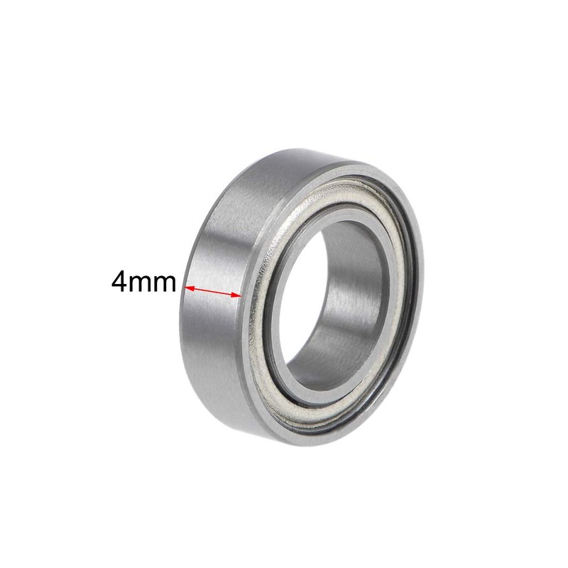 sourcing map Pack of 5 Deep Groove Ball Bearings MR148ZZ
