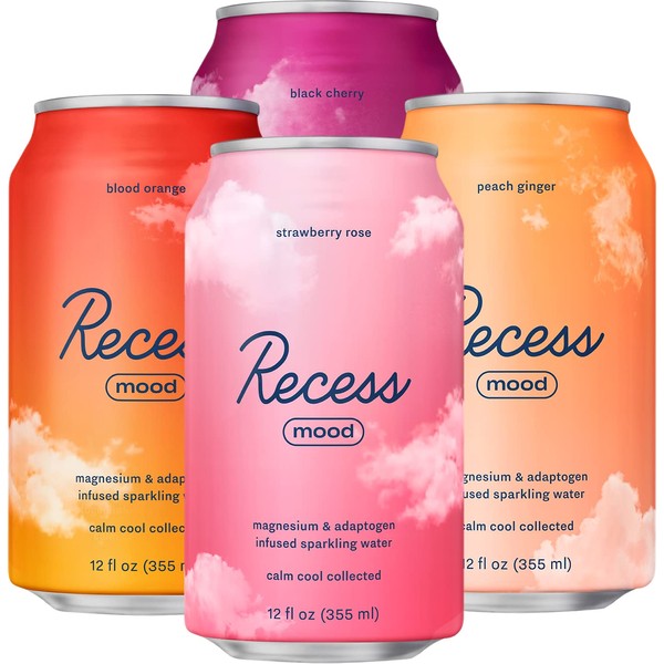 Recess Recess Mood Magnesium Supplement Drink Calming Beverage, 12 Ounce,