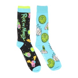 Hyp Rick and Morty Logos Portal Crew - Paquete de 2 pares, Multi, 6-12