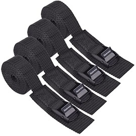 Masterwise Lashing Strap with Cam Buckles, Cinch Strap with Adjustable Buckle Tie Down Straps for Securing (9' x 1")