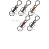 Highstyle Key Holder, Tochigi Leather, Mini Carabiner & Twin Ring,