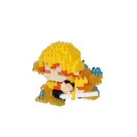 nanoblock Demon Slayer Zenitsu Agatsuma Model NBCC166 Building Blocks Puzzles For Adults And Kids | Plastic Model Kits With Mini Bricks Make Great Gifts For Boys Girls And Adults Age 12+