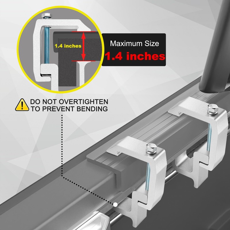 moveland Upgraded 8 PCS Truck Topper Clamps - Heavy Duty