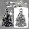 Motorcycle Bell for Biker Good Luck Riding Bells with Hanger