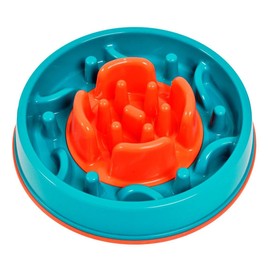 K9 Pursuits Switchers 2-in-1 Anti-Gobble Feeder and Interactive Game, Teal