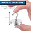 LOVIMAG Magnetic Hooks Heavy Duty, 110 lb Strong Magnetic Hooks