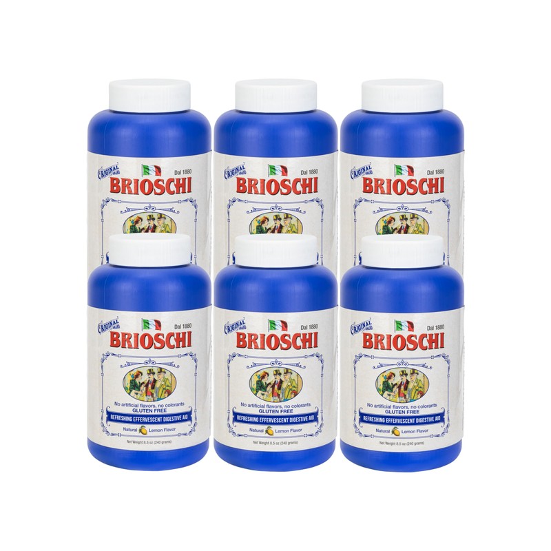 Brioschi - Original Lemon Flavored Effervescent, 8.5 oz. (Pack of