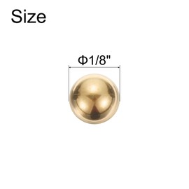 uxcell 120pcs Precision Solid Brass Bearing Balls 1/8" Industrial Brass Ball Spheres for Machinery, Automotive, and DIY