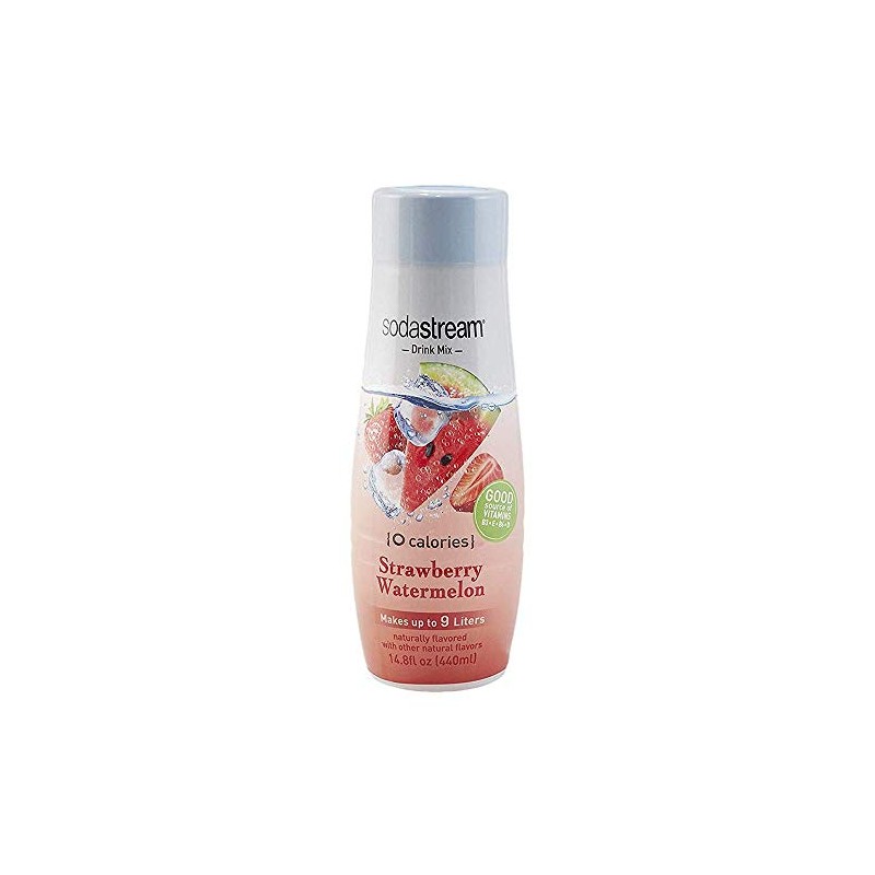 SodaStream Waters Zero Calorie Flavoring Syrup, Strawberry Watermelon, 14.8 Fl