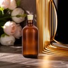JUVITUS 8 oz Amber Glass Boston Round Bottle with Cork