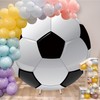 Leowefowa Soccer Round Photography Backdrop 7.2x7.2ft Soccer Field Football Fan