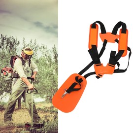 Generic Trimmer Shoulder Strap, Adjustable Nylon Harness Reduces Fatigue Brush Cutter Strap with Protective Padded Belt, for Garden Power Tools