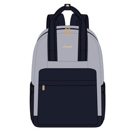 LOVEVOOK Women's Laptop Backpack with Laptop Compartment, School Backpack Teenager Waterproof Travel Backpack Business Backpacks Work Bag Daypacks for Travel University School, Dark blue/light blue,