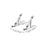 TEHAUX 1Pc Aluminum Alloy Laptop Stand with Level Height Portable
