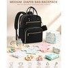 Pritent Diaper Bag Backpack,Baby Essentials Diapers Bag with Pacifier Case,Multipurpose