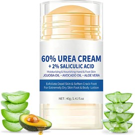 2pcs Crema con Urea 60 para Pies, Hidratante Pies Resecos y Agrietados
