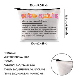 WCGXKO Nicu Nurse Gift Nicu Thank You Gift Nicu Nurse Appreciation Gift Nicu Nurse Makeup Bag (Nicu Nurse CA)