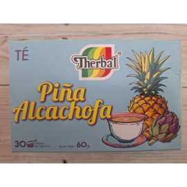 Therbal Te de piña con alcachofa avena te verde te rojo 30 tea bags Natural vegan