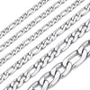 Stainless Steel Chains for Men&Women 6mm Choker Figaro Chain Necklace