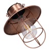 Solar Hanging Light Decorative Iron Frame LED Outdoor Retro Lantern