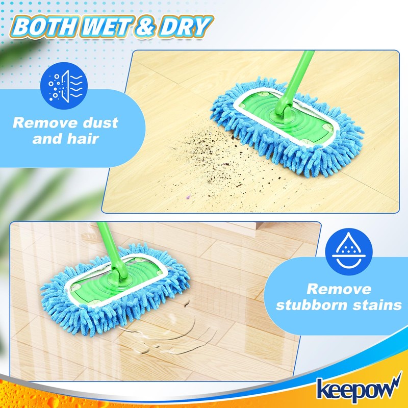 KEEPOW Dry Sweeping Cloths for Swiffer Sweeper Mop - Dry