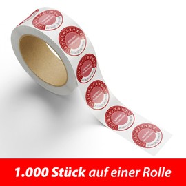 Next Test Date – 30 mm Diameter Prüfet Labels, Maintenance Testing Test Badges Badge, red