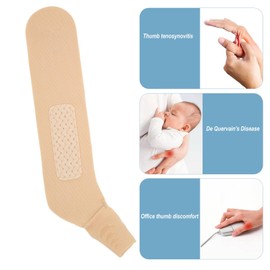 Thumb Support, Wrist Thumb Support Brace Soft Waterproof Thumb Wrist Brace Elastic Thumb Compression Adjustable Thumb Compression Sleeve Protector for Tendonitis Skin Color (Left Hand)