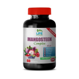 LIFE NUTRITION mangosteen cleanse - Mangosteen Complex 1440mg - cardiovascular health 1 Bottle