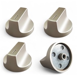 (4Pcs) W11517331 / W11117415 for Whirlpool Gas Stove Knobs Replacement Part W10850027,Compatible for Whirlpool Range Stove Knob Number WEC310S0LS1, WEE515S0LZ1, WEC310S0LS2, WEE745H0FS1, WEE745H0FS0