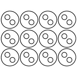 LUKYER (12 Sets, 36 Pcs) Replacement Valve Cover & Shaft O-Rings，Compatible with Jandy NeverLube Valves (1-1/2” to 2-1/2”, 2-Way or 3-Way).