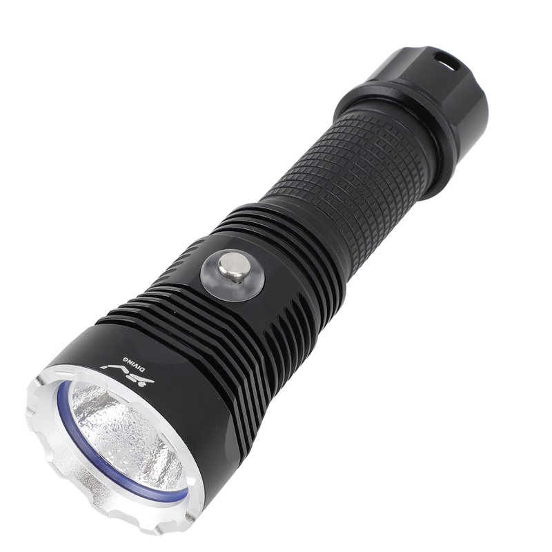 Diving Flashlight LED IPX8 Waterproof Infinitely Dimmable 100M 3000LM White