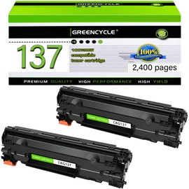greencycle Compatible Toner Cartridge Replacement for Canon 137 CRG137 9435B001AA Use with ImageClass D570 LBP151dw MF232w MF216n MF227dw Mf242dw Mf244dw MF247dw MF249dw Printer ( 2 Pack, Black )