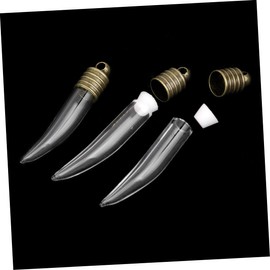 Zerodeko 10pcs Glass Favor Mini Glass Jars Bottles with Cork Glass Vials Pendants Glass Vials with Corks Tear Drops Glass Jars Glass Bottle with Lid Glass Bottles Tiny Tubular Accessories