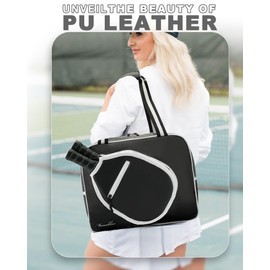 MANUEKLEAR 100% Waterproofing Pickleball Bags for Men and Women, Crossbody Sling Pickle Ball Bag Tote