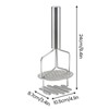 Minnhua Potato Mashers Double Layer Potato Masher Stainless Steel Potato