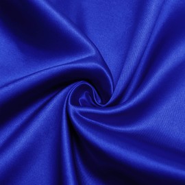 Horbaunal Royal Blue Satin Fabric 60 Inch Wide by The Yard, Soft Charmeuse Satin Fabric for Wedding Dress, DIY Craftings, Costumes, 1 Yard