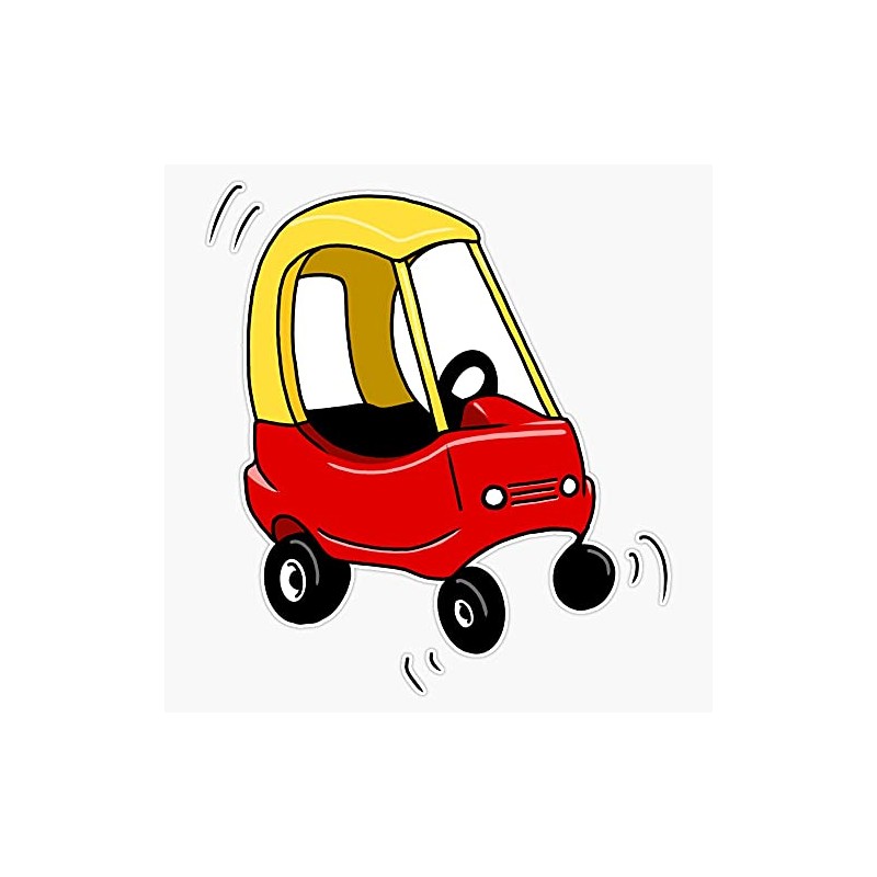 Cozy Coupe Bumper Sticker Window Vinyl Decal 5"