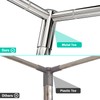 NKM Stainless Steel Adjustable Canopy Bed Frame, Suitable for Twin,Full,Queen