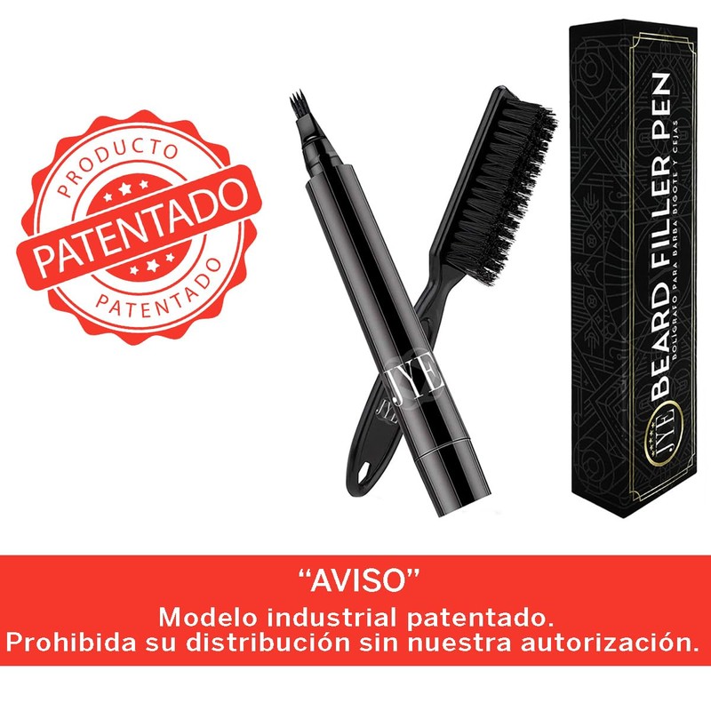 Lapiz Bolígrafo para rellenar Barba, Bigote y Cejas, aumento de