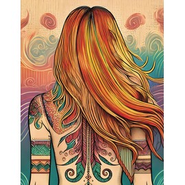 FEMME ON FIRE NOTEBOOK - CORNELL NOTES SYSTEM - 120: UNIQUE WOMEN OF THE WORLD - FEMME ART IMAGINED - RUBY EDITION