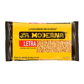 La Moderna, Letra - Pasta para Sopa, 220 Gramos